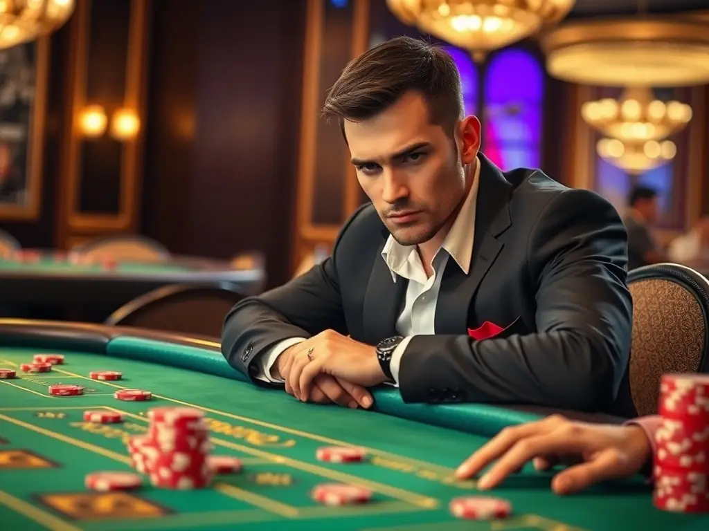 A live baccarat dealer is dealing cards at a baccarat table, with players virtually participating in the game.