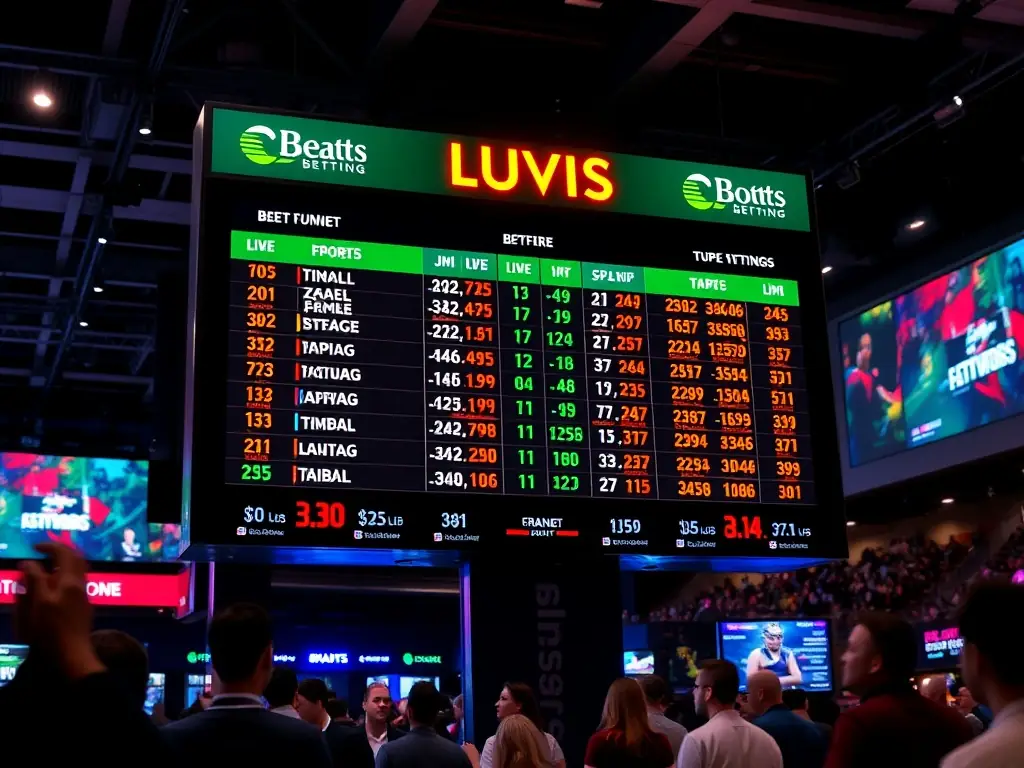 An image showing live sports scores and betting odds on a digital device screen, highlighting the comprehensive sports betting options available on Pin8.